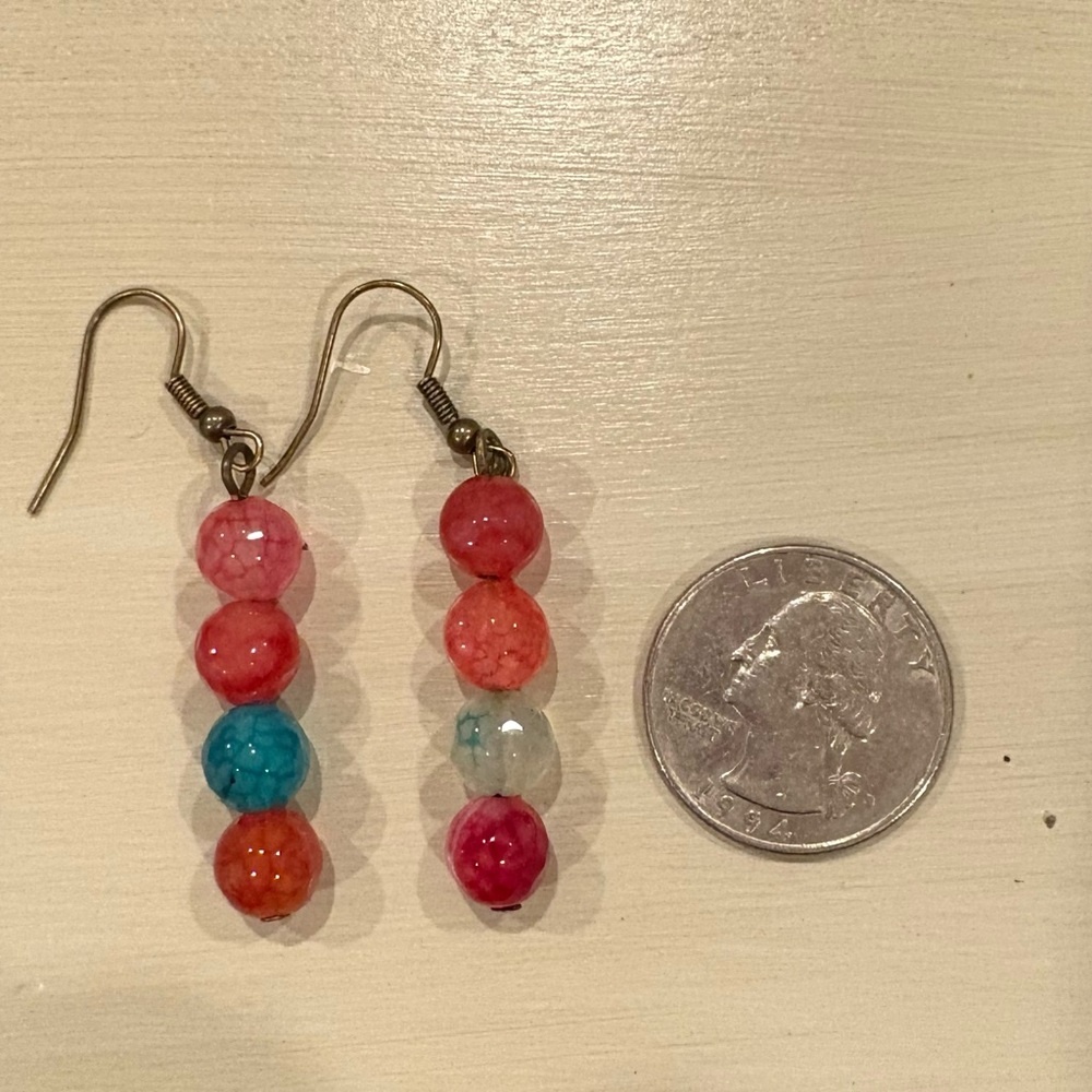 Beaded earrings - Picture 2 of 2